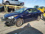 2014 Hyundai Elantra Se Blue vin: 5NPDH4AE6EH490837