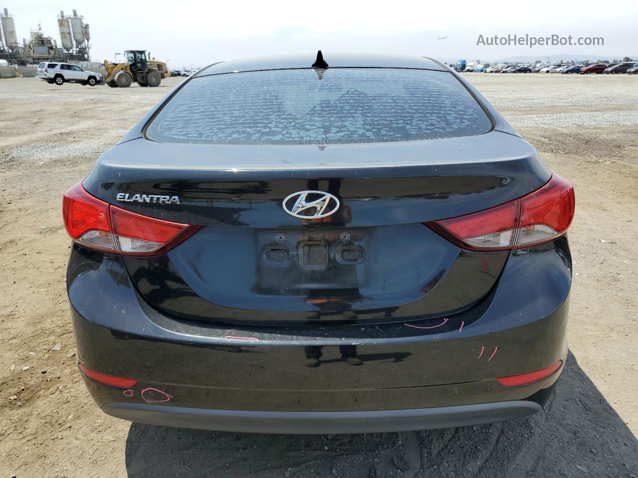 2014 Hyundai Elantra Se Черный vin: 5NPDH4AE6EH533489