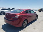 2014 Hyundai Elantra Se Red vin: 5NPDH4AE6EH542211