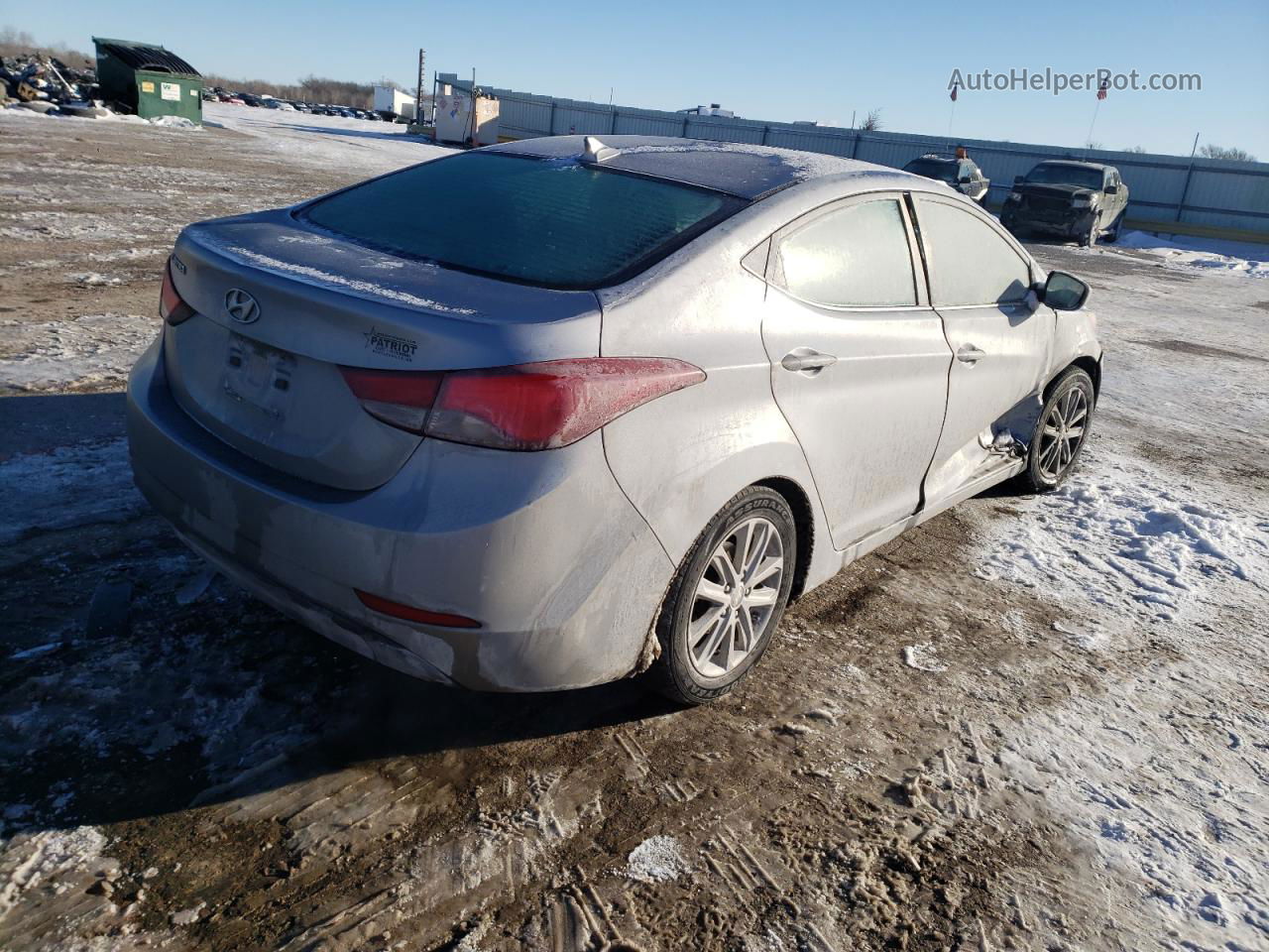 2015 Hyundai Elantra Se Silver vin: 5NPDH4AE6FH604918