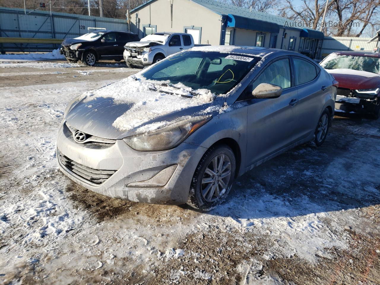 2015 Hyundai Elantra Se Silver vin: 5NPDH4AE6FH604918