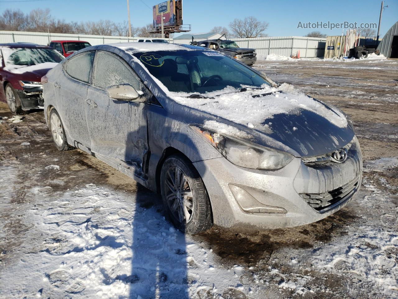 2015 Hyundai Elantra Se Silver vin: 5NPDH4AE6FH604918