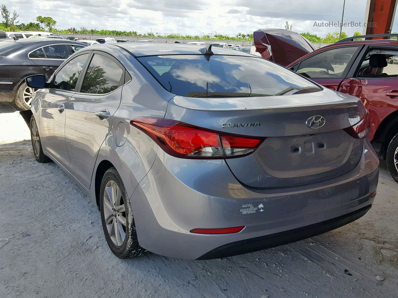 2015 Hyundai Elantra Se Gray vin: 5NPDH4AE6FH613148