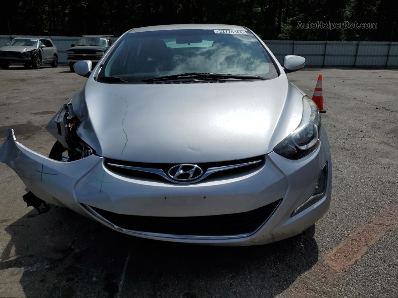 2015 Hyundai Elantra Se Серебряный vin: 5NPDH4AE6FH616566