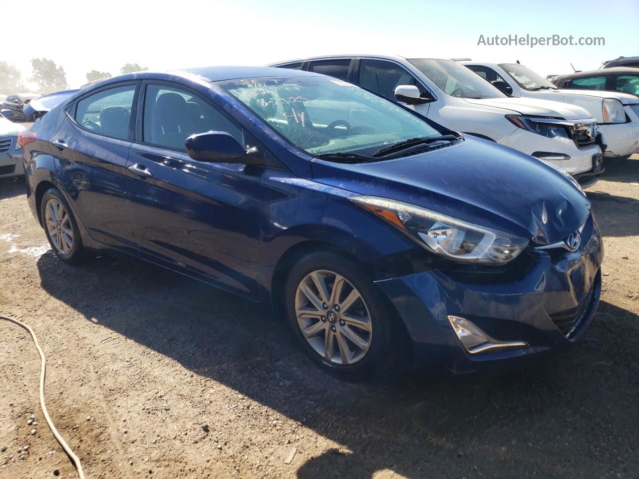 2016 Hyundai Elantra Se Синий vin: 5NPDH4AE6GH652615