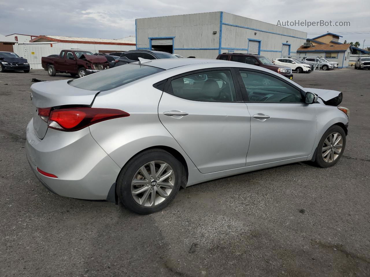 2016 Hyundai Elantra Se Серебряный vin: 5NPDH4AE6GH662139