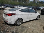 2016 Hyundai Elantra Se White vin: 5NPDH4AE6GH664330