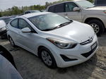 2016 Hyundai Elantra Se White vin: 5NPDH4AE6GH664330