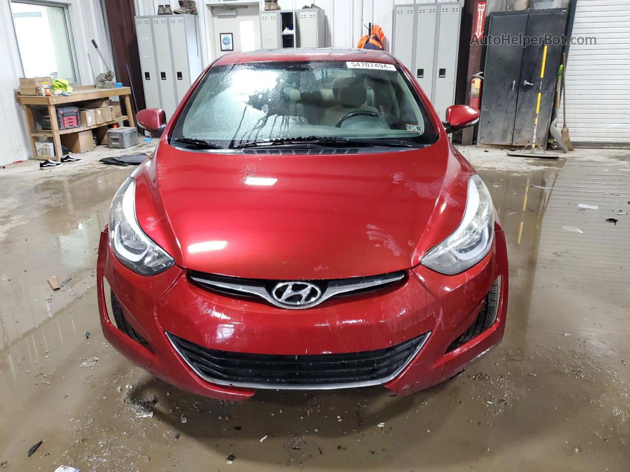 2016 Hyundai Elantra Se Burgundy vin: 5NPDH4AE6GH690927