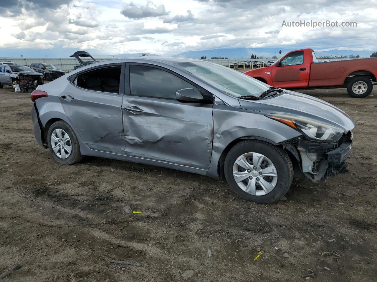 2016 Hyundai Elantra Se Silver vin: 5NPDH4AE6GH691396