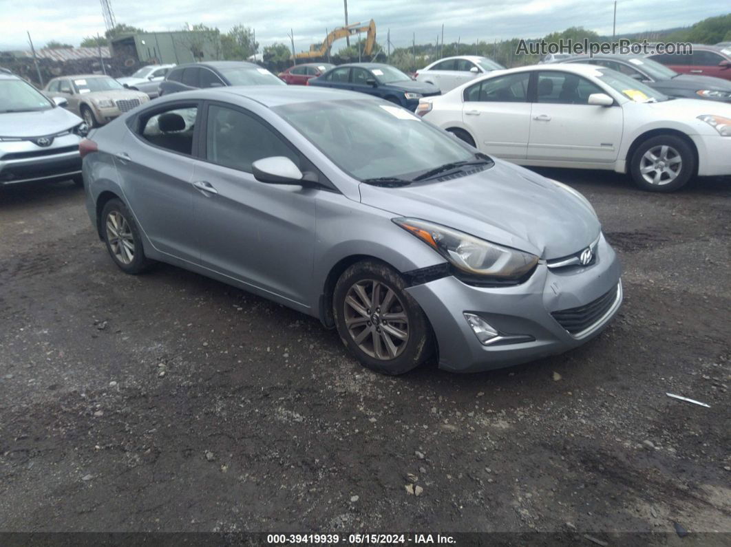 2016 Hyundai Elantra Se Silver vin: 5NPDH4AE6GH697599