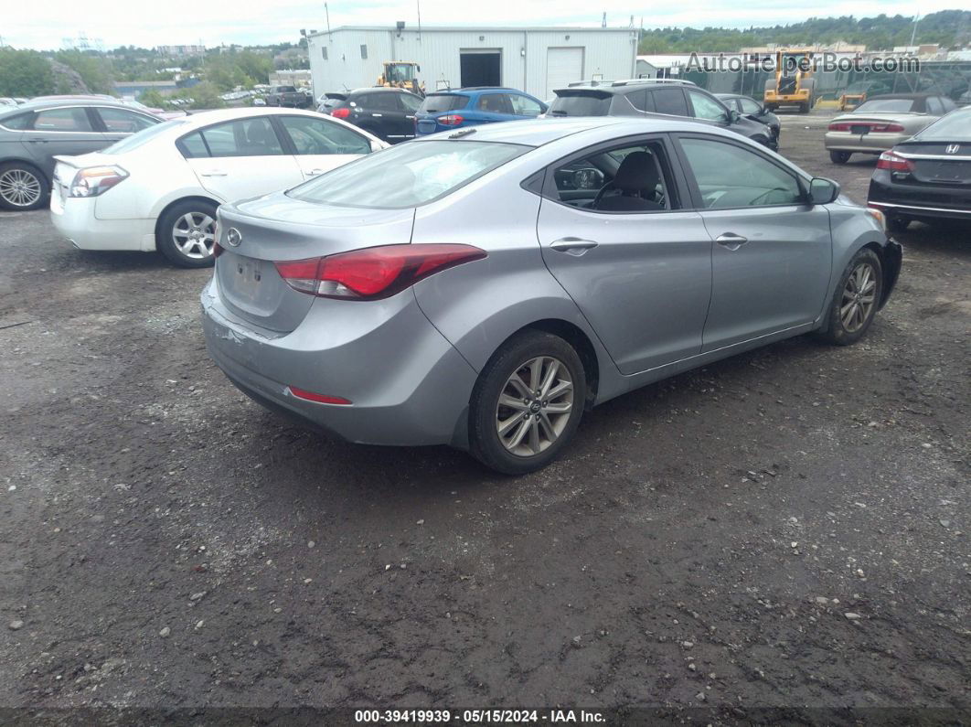 2016 Hyundai Elantra Se Silver vin: 5NPDH4AE6GH697599