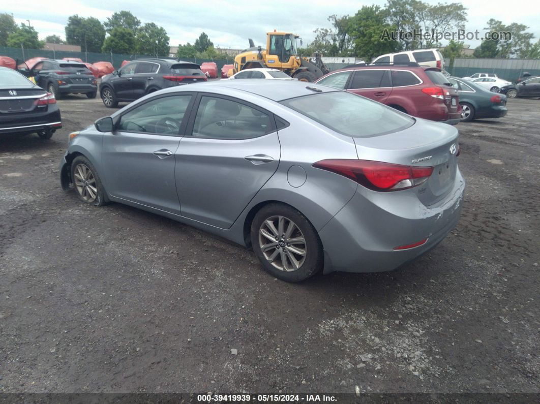 2016 Hyundai Elantra Se Silver vin: 5NPDH4AE6GH697599