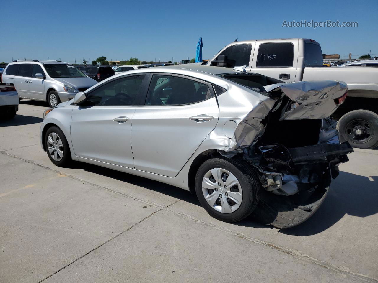 2016 Hyundai Elantra Se Gray vin: 5NPDH4AE6GH700825