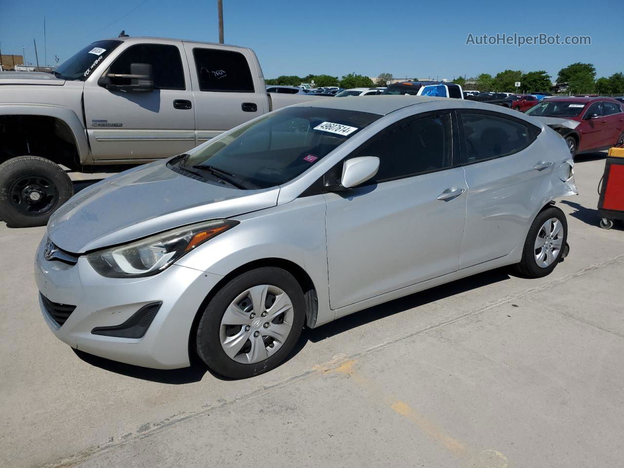 2016 Hyundai Elantra Se Gray vin: 5NPDH4AE6GH700825