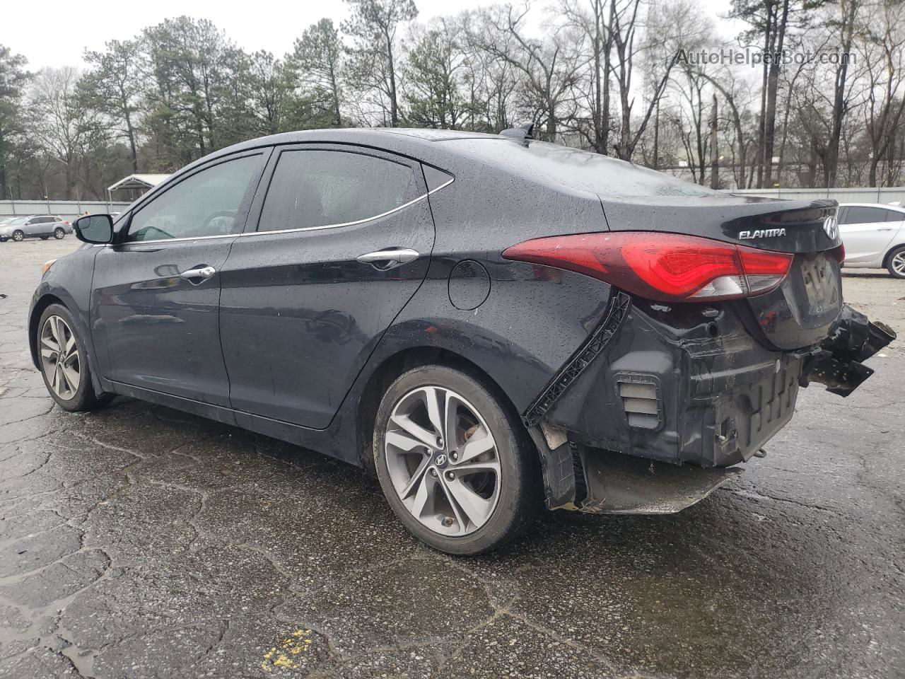 2016 Hyundai Elantra Se Черный vin: 5NPDH4AE6GH707760