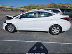 2016 Hyundai Elantra Se White vin: 5NPDH4AE6GH712926