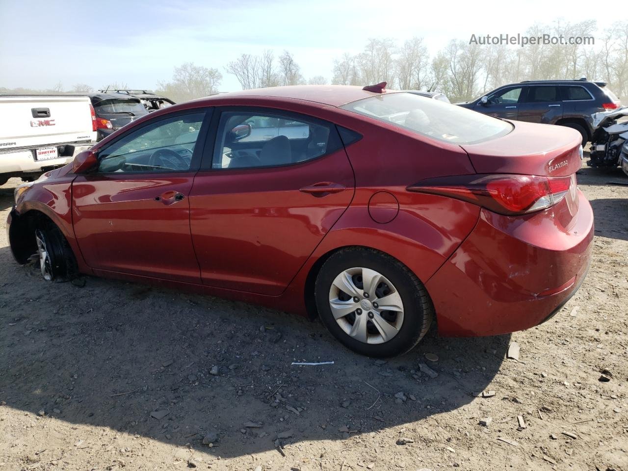 2016 Hyundai Elantra Se Red vin: 5NPDH4AE6GH715714