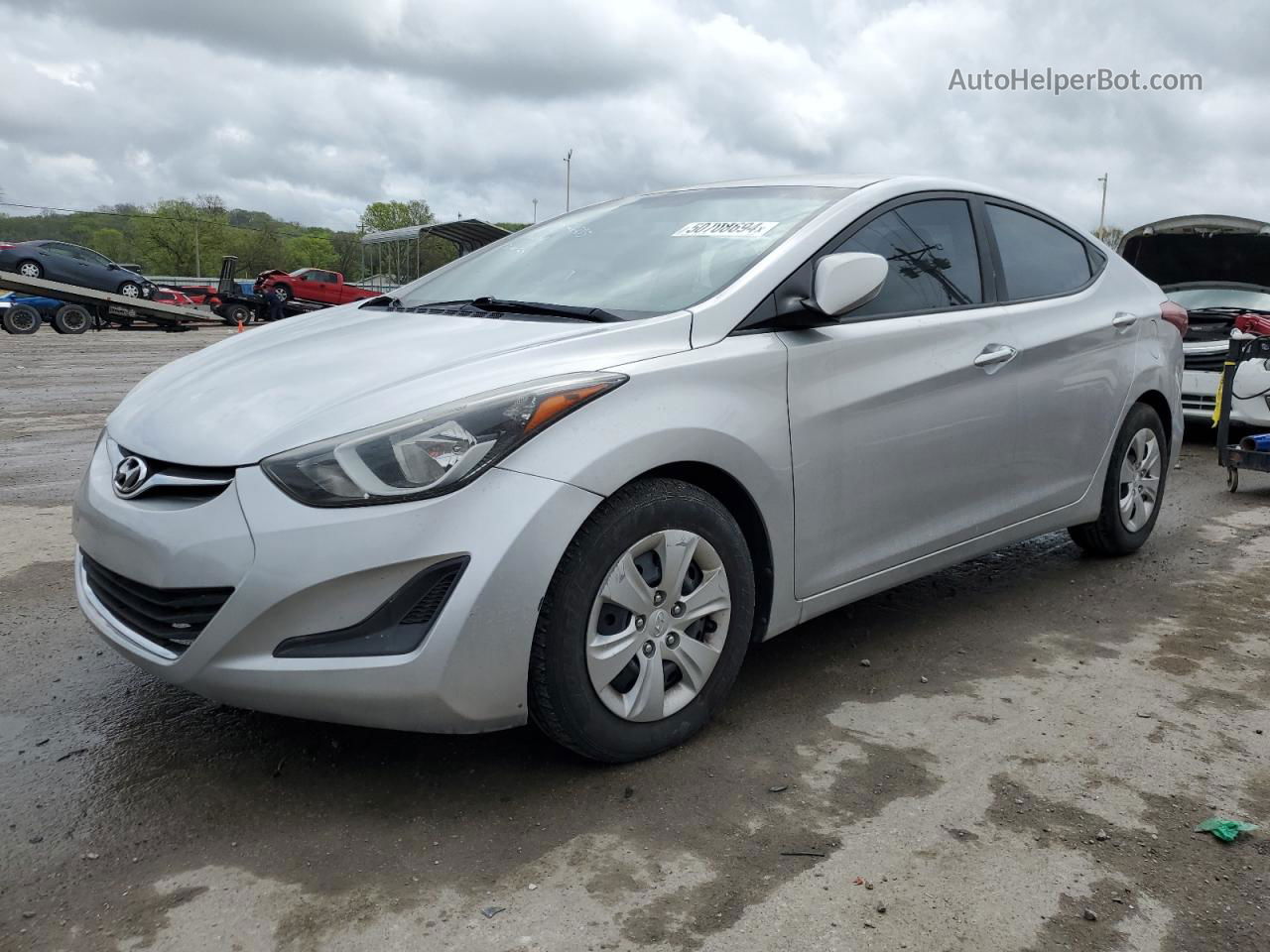 2016 Hyundai Elantra Se Silver vin: 5NPDH4AE6GH726275