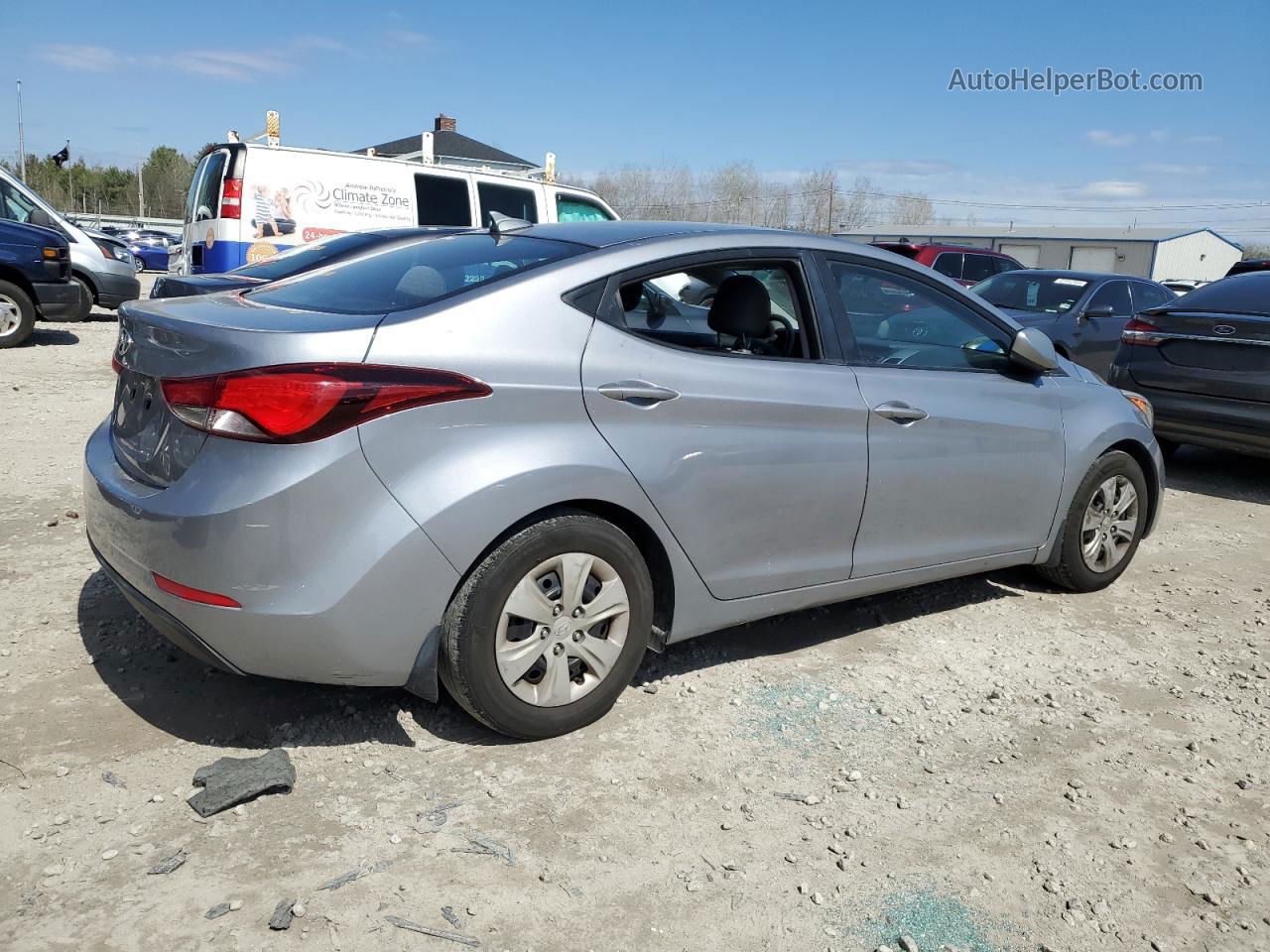 2016 Hyundai Elantra Se Silver vin: 5NPDH4AE6GH727085