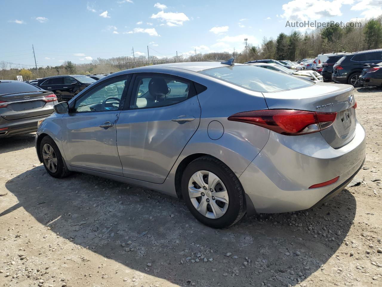 2016 Hyundai Elantra Se Silver vin: 5NPDH4AE6GH727085