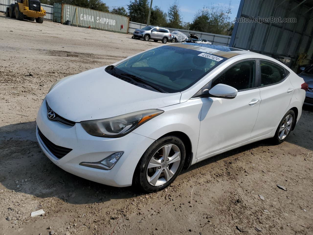 2016 Hyundai Elantra Se White vin: 5NPDH4AE6GH729984