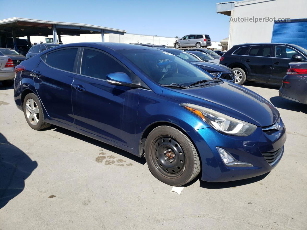 2016 Hyundai Elantra Se Blue vin: 5NPDH4AE6GH730231