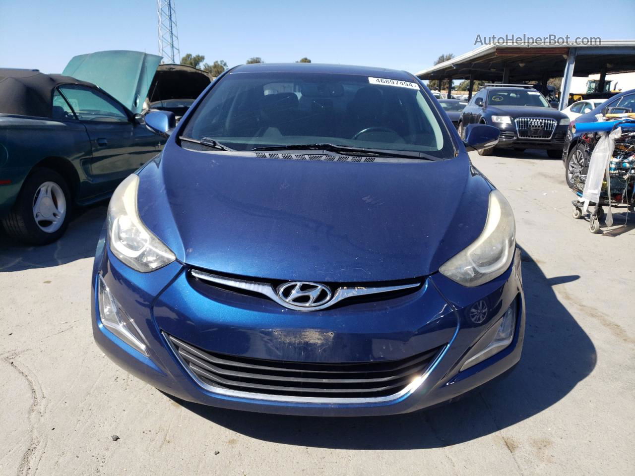 2016 Hyundai Elantra Se Blue vin: 5NPDH4AE6GH730231