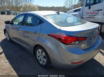 2016 Hyundai Elantra Se Gray vin: 5NPDH4AE6GH730519