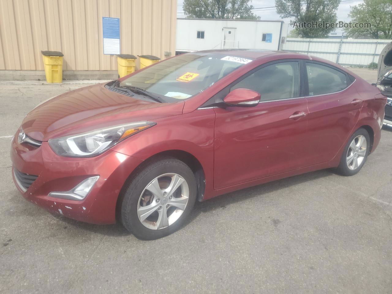 2016 Hyundai Elantra Se Red vin: 5NPDH4AE6GH731105