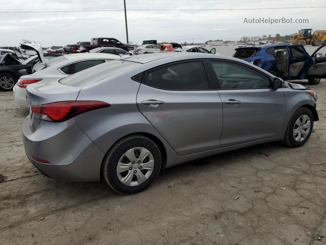 2016 Hyundai Elantra Se Silver vin: 5NPDH4AE6GH736630