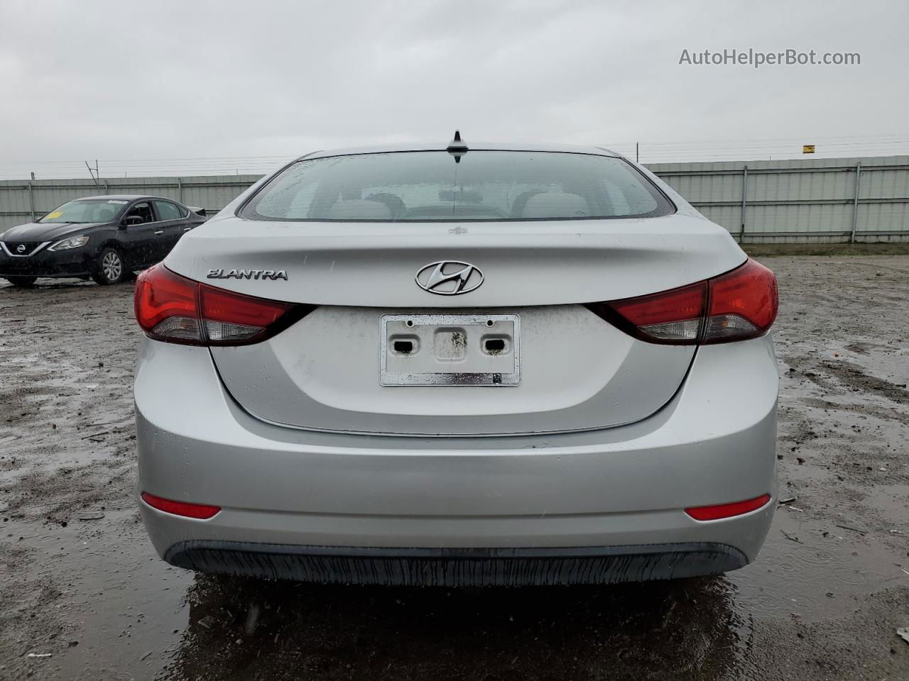 2016 Hyundai Elantra Se Серебряный vin: 5NPDH4AE6GH740693