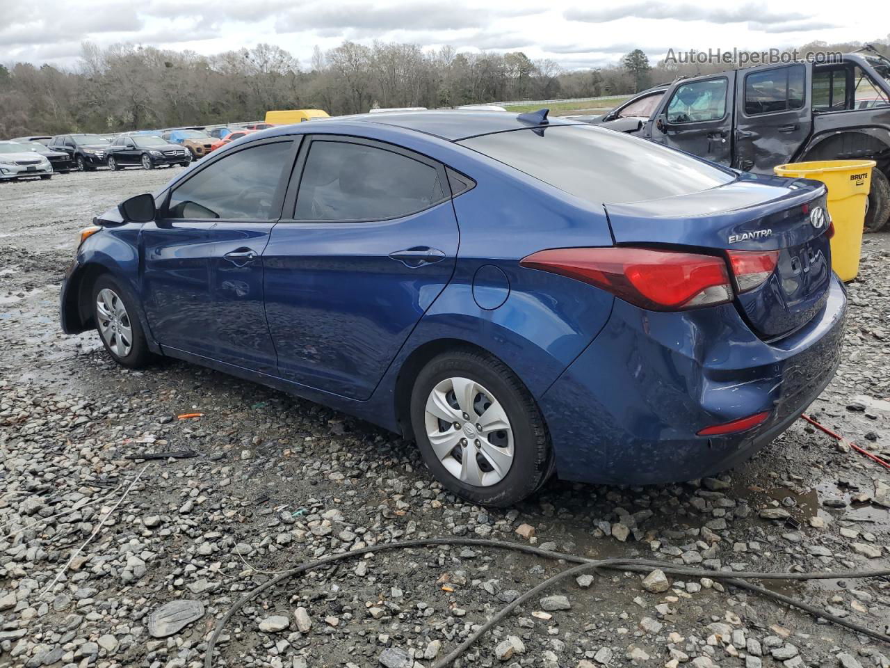 2016 Hyundai Elantra Se Синий vin: 5NPDH4AE6GH742928