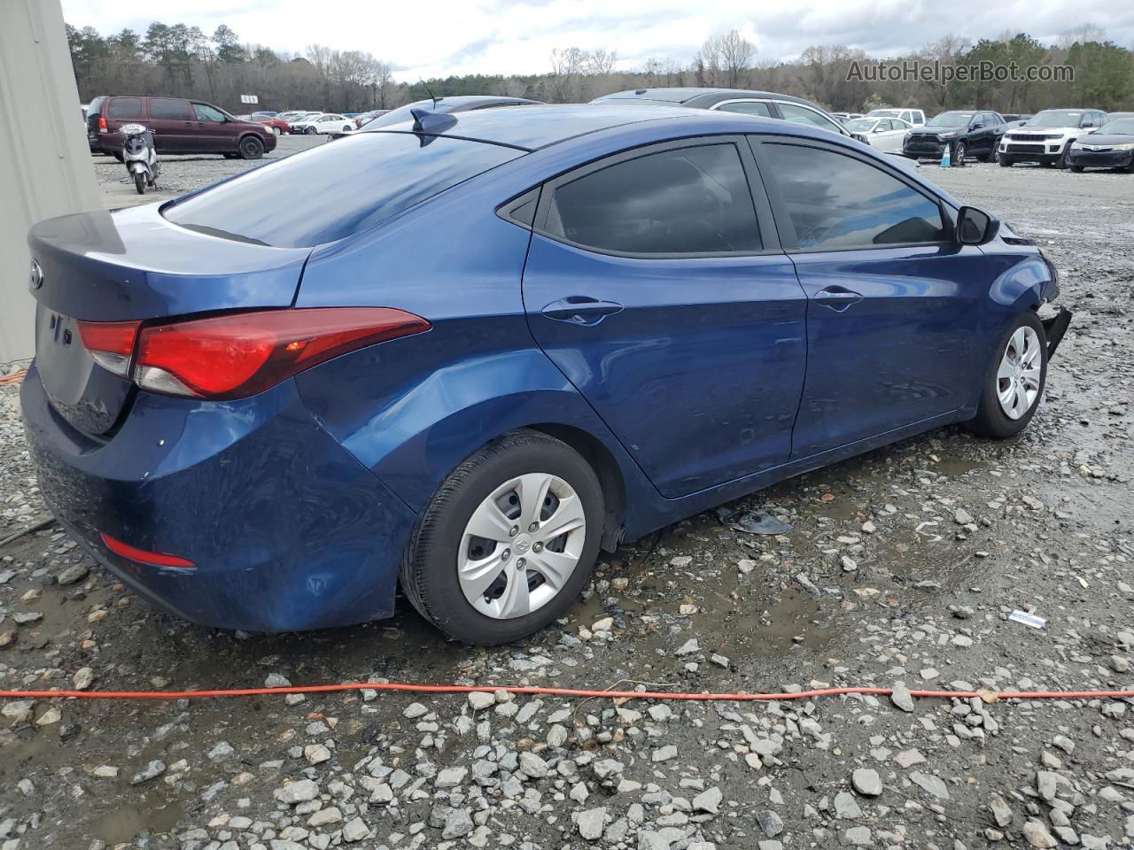 2016 Hyundai Elantra Se Синий vin: 5NPDH4AE6GH742928