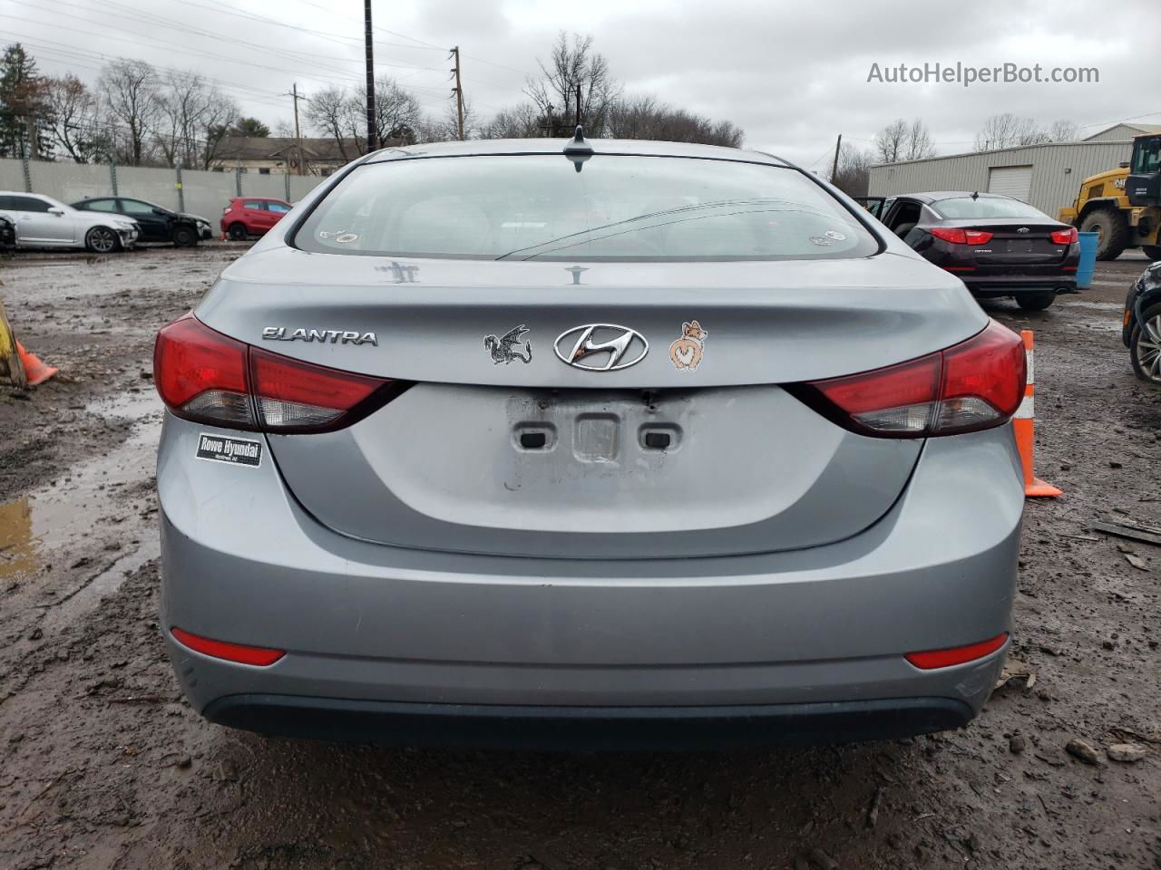 2016 Hyundai Elantra Se Silver vin: 5NPDH4AE6GH747403