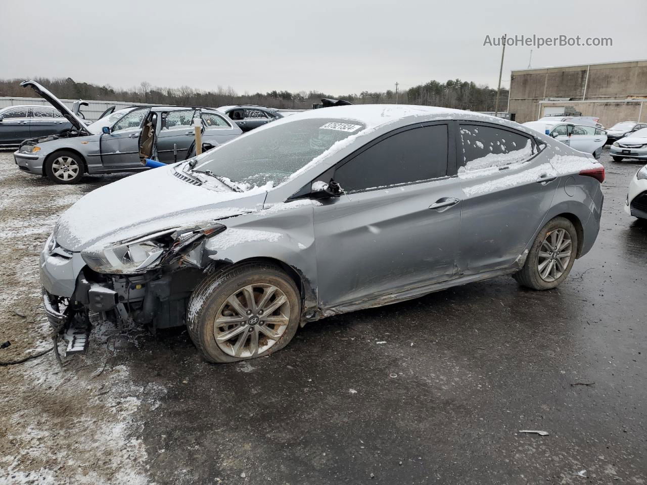 2016 Hyundai Elantra Se Silver vin: 5NPDH4AE6GH752326