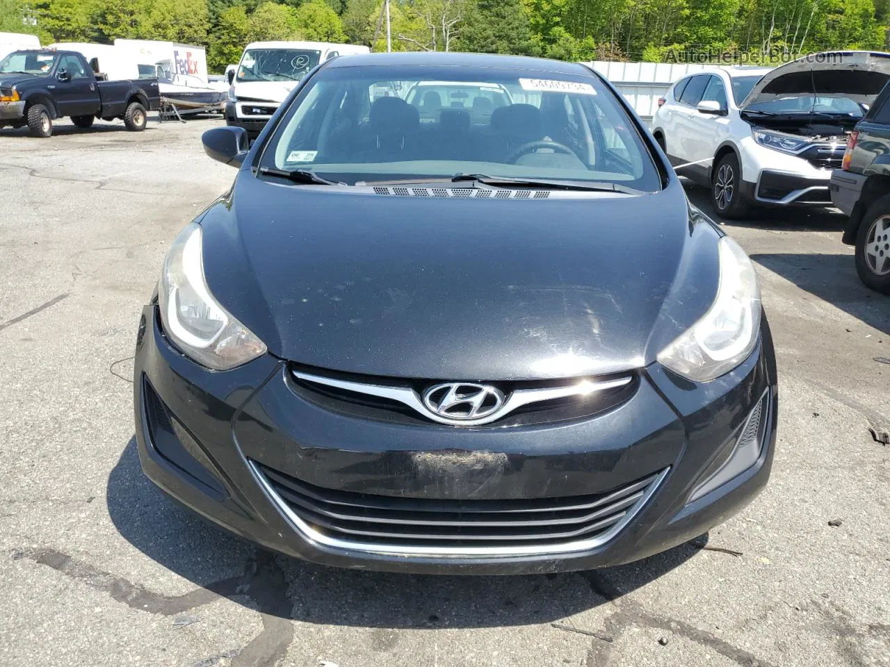 2016 Hyundai Elantra Se Black vin: 5NPDH4AE6GH753542