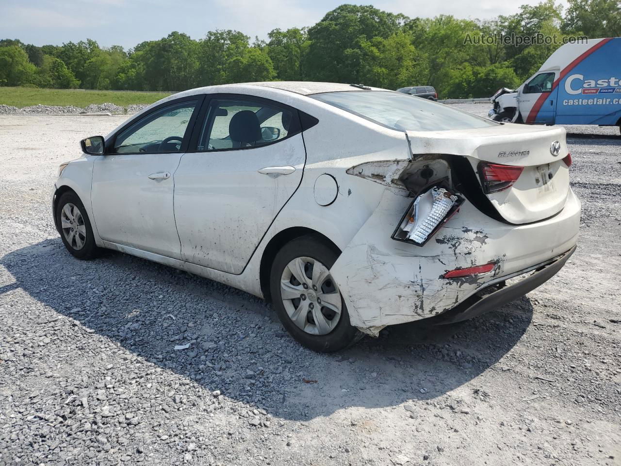 2016 Hyundai Elantra Se White vin: 5NPDH4AE6GH754268