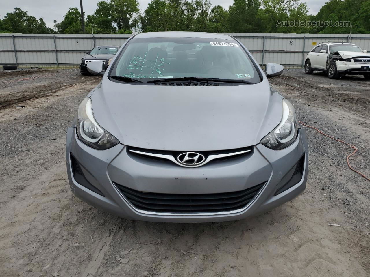 2016 Hyundai Elantra Se Серебряный vin: 5NPDH4AE6GH760393