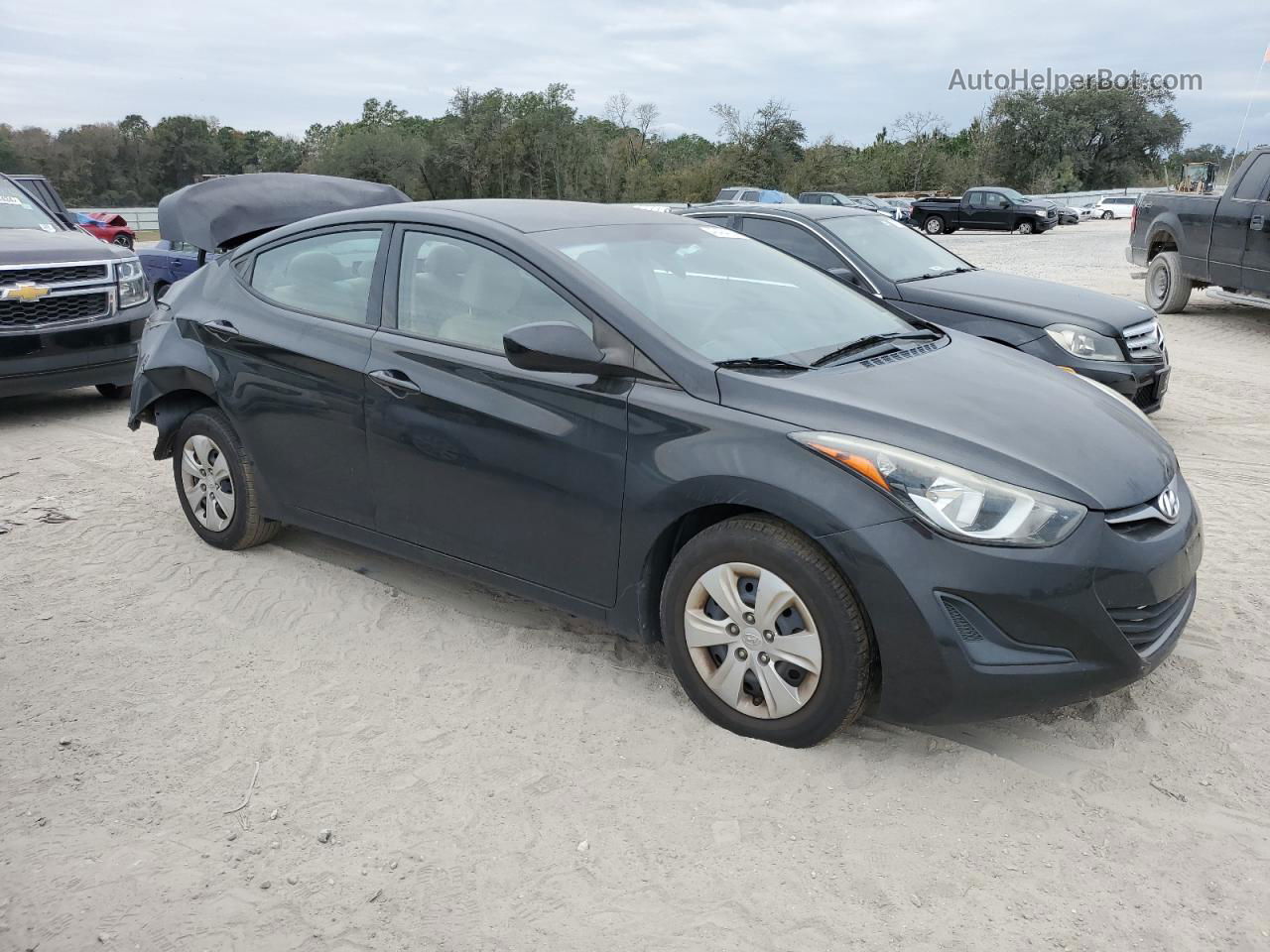 2016 Hyundai Elantra Se Black vin: 5NPDH4AE6GH760748