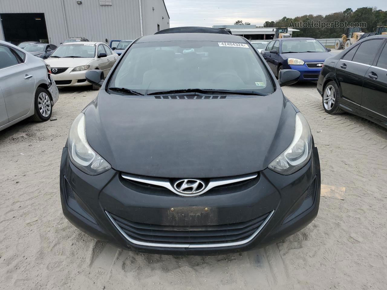 2016 Hyundai Elantra Se Black vin: 5NPDH4AE6GH760748