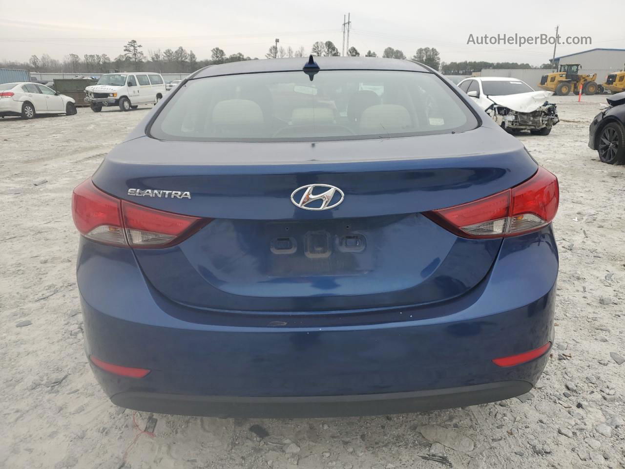 2016 Hyundai Elantra Se Синий vin: 5NPDH4AE6GH775105