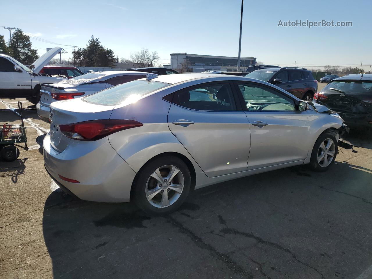 2016 Hyundai Elantra Se Серебряный vin: 5NPDH4AE6GH777002