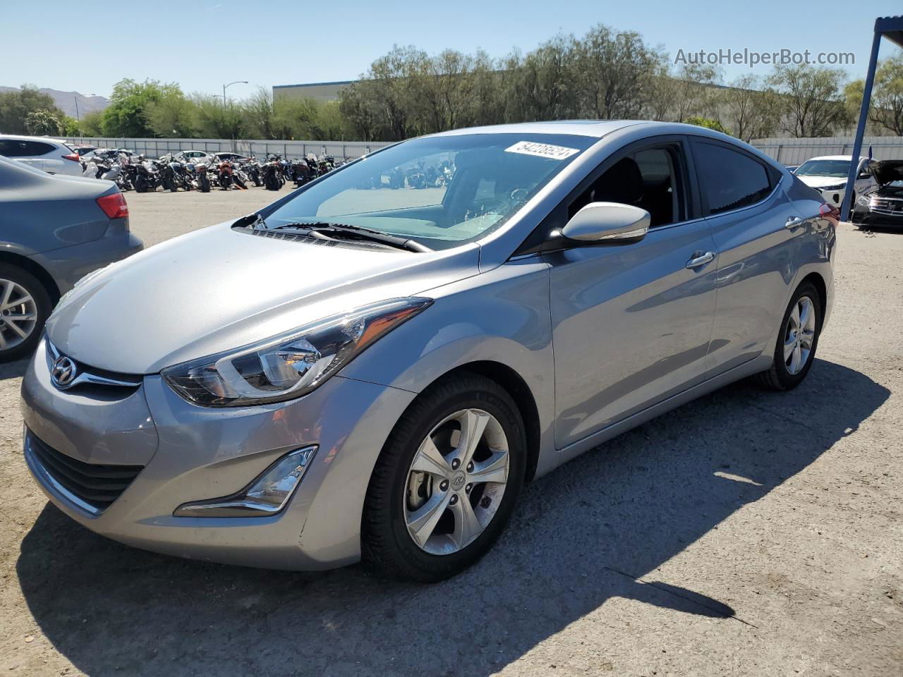 2016 Hyundai Elantra Se Серебряный vin: 5NPDH4AE6GH780711