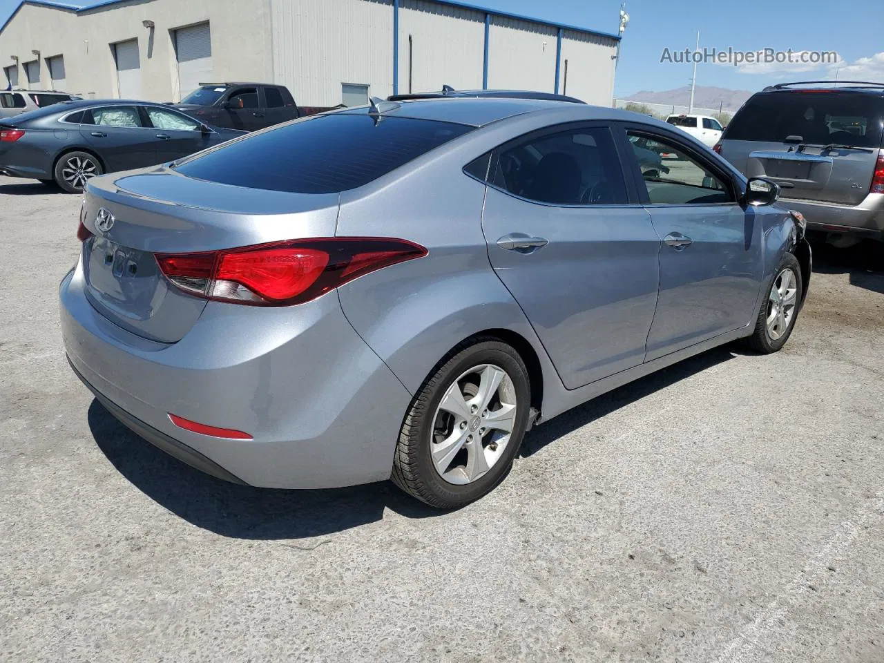 2016 Hyundai Elantra Se Silver vin: 5NPDH4AE6GH780711