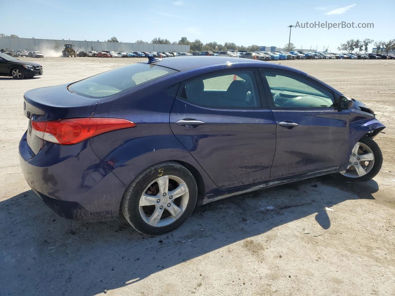 2011 Hyundai Elantra Gls Blue vin: 5NPDH4AE7BH014673