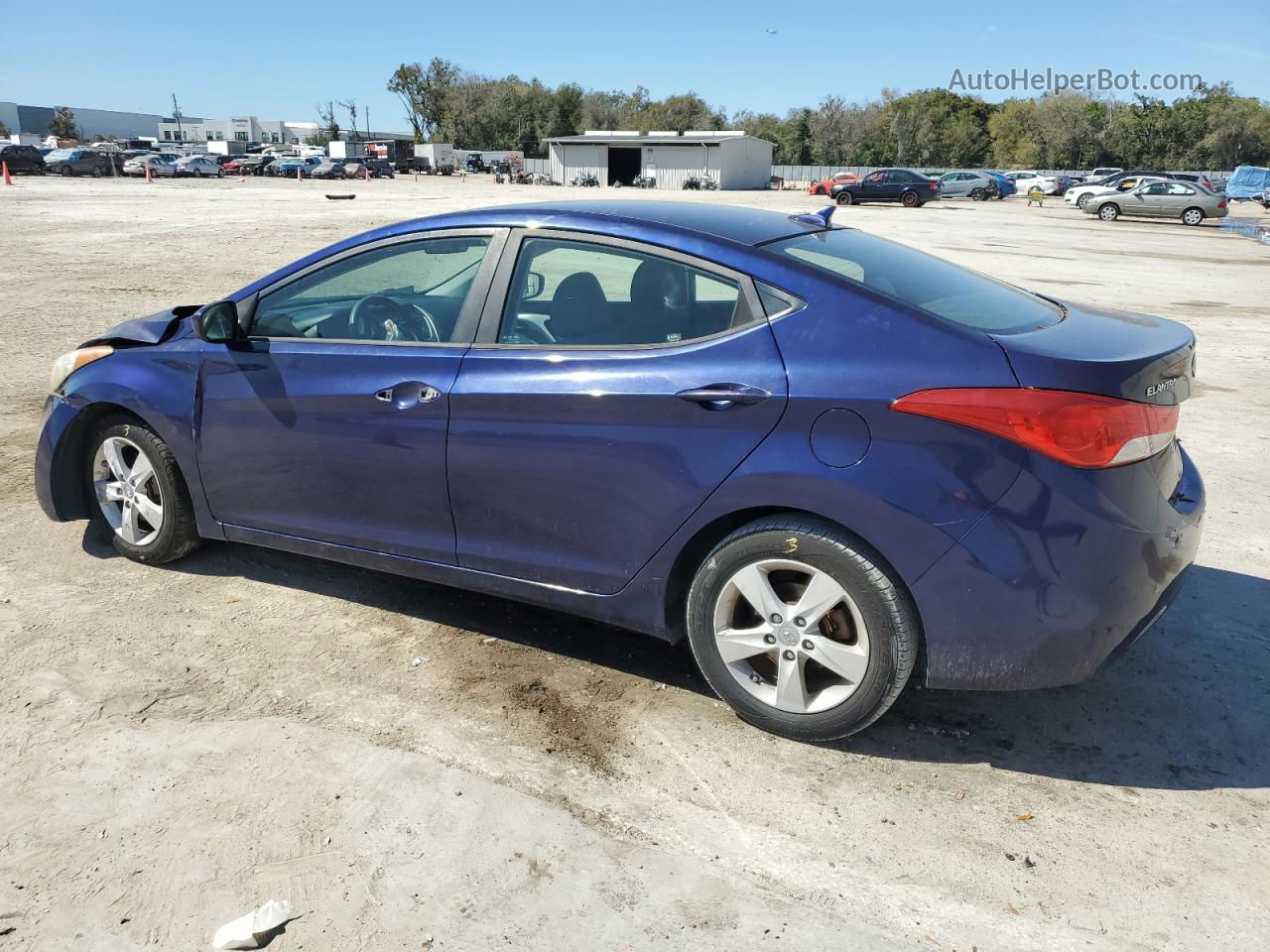 2011 Hyundai Elantra Gls Blue vin: 5NPDH4AE7BH014673