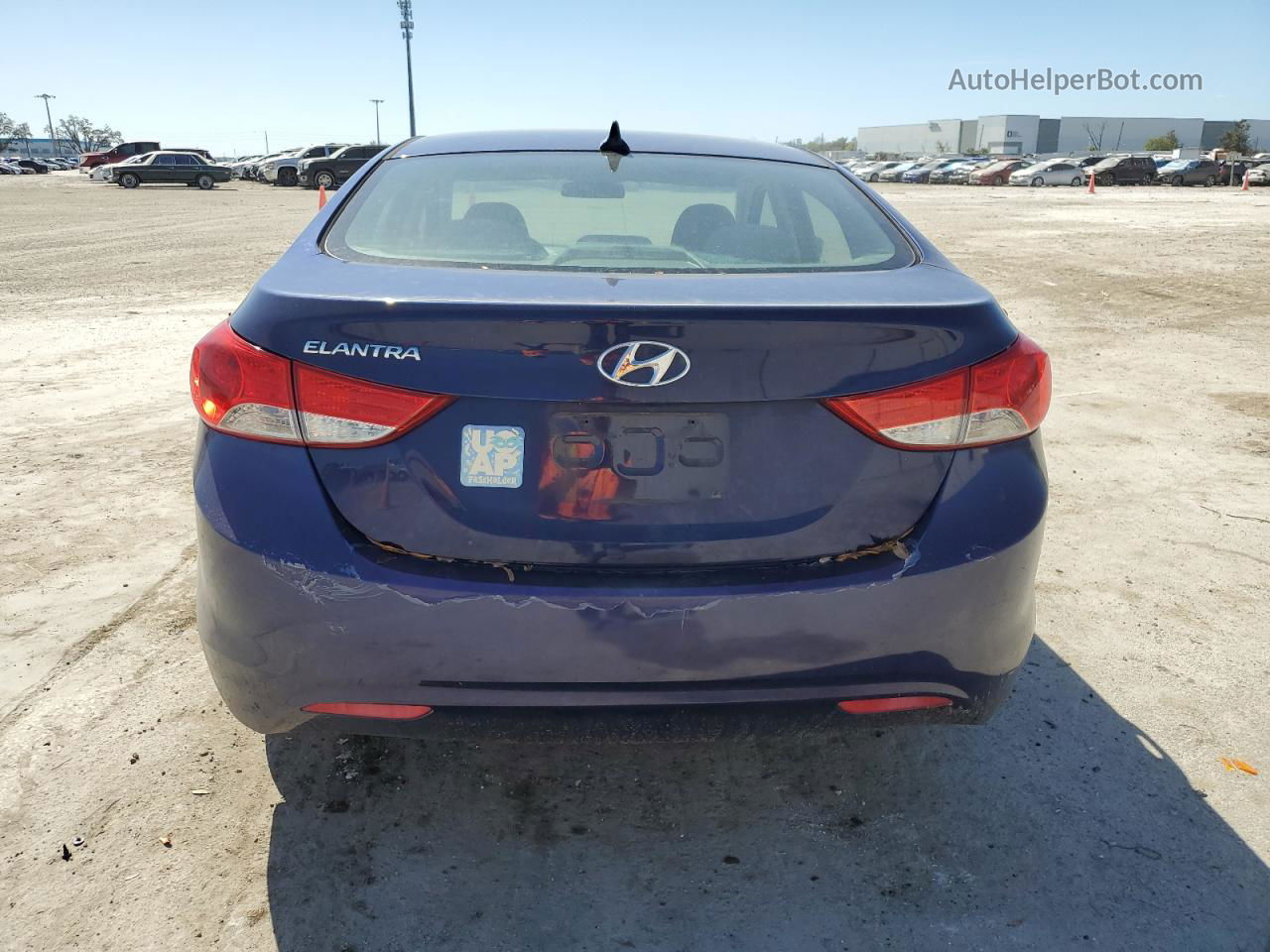 2011 Hyundai Elantra Gls Blue vin: 5NPDH4AE7BH014673