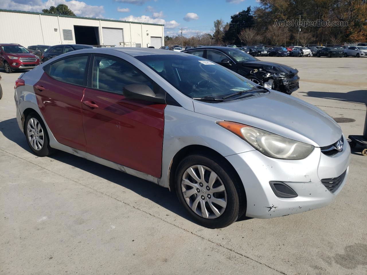 2011 Hyundai Elantra Gls Silver vin: 5NPDH4AE7BH027083