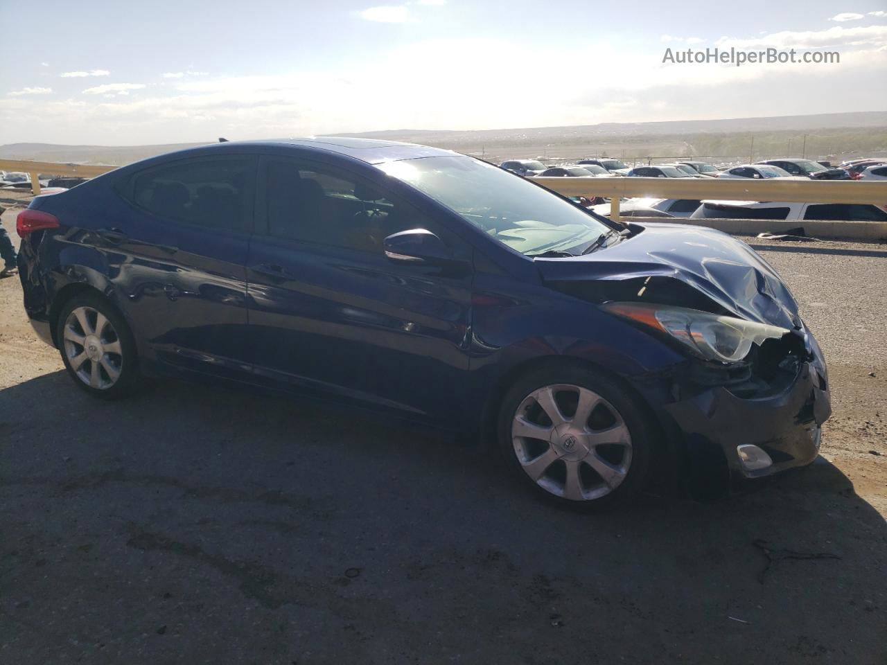 2011 Hyundai Elantra Gls Blue vin: 5NPDH4AE7BH039718